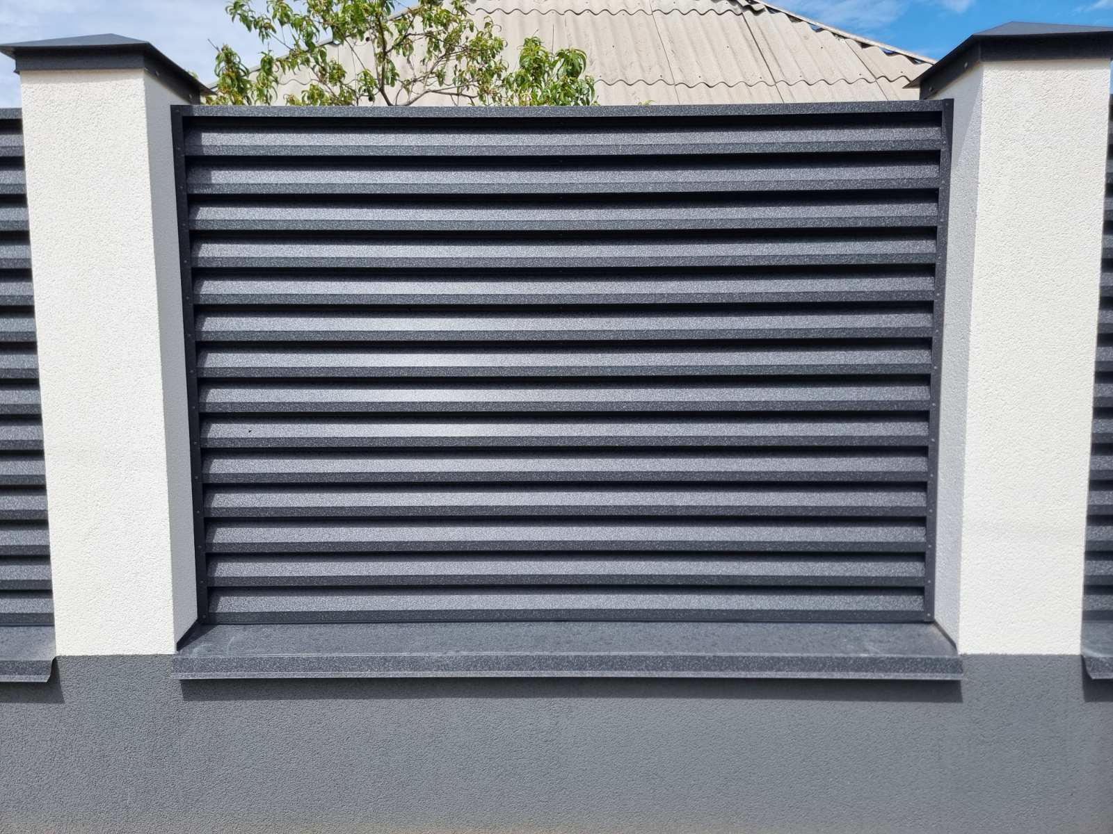 Gard metalic jaluzele zincate